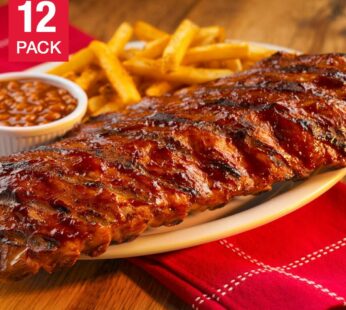 Fully-cooked Grilled Pork Back Ribs, 567 g (20 oz) x 12 Racks