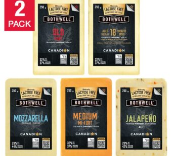 Bothwell Lactose-free Cheese Bundle 250 g (0.5 lb) × 10 pack