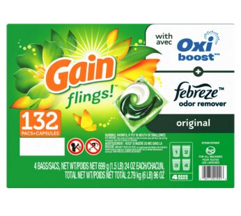 Gain Flings Pods Laundry Detergent 132 wash loads