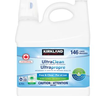 Kirkland Signature Free and Clear Ultra Clean Liquid Laundry Detergent, 146 Wash Loads