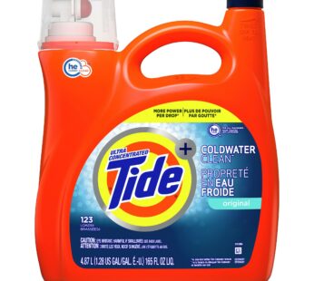 Tide Coldwater Clean Liquid Laundry Detergent 123 Loads