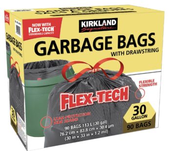 Kirkland Signature Drawstring Garbage Bags, 90-pack
