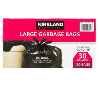 Kirkland Signature Large Garbage Bags, 100-pack