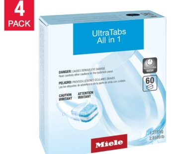 Miele UltraTabs All in 1 Dishwasher Detergent Tablets, 240-count