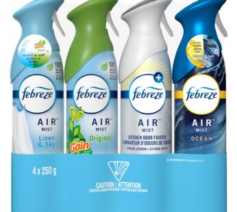 Febreze Air Refresher, Variety Pack, 4-count
