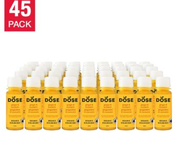 DOSE Organic Ginger & Turmeric Daily Booster Shots 60 mL (2 fl oz) x 45 bottles