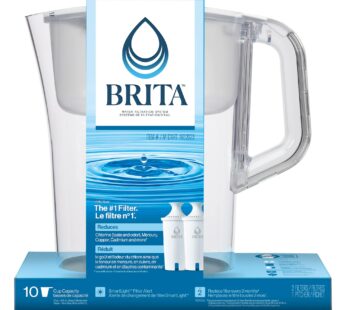 Brita Champlain 2.4 L (10-cup) Pitcher with 2 Filters