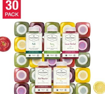 Pulp & Press Organic Cold-Pressed Juice Variety Pack 355 mL (12 fl oz) x 30 bottles