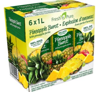 Fresh’n Pure Pineapple Burst Juice Blend, 6 × 1 L