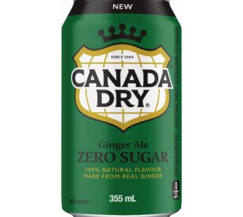 Canada Dry Ginger Ale Zero Sugar 355 mL 32-pack