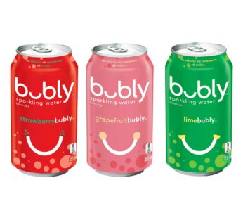 Bubly Sparkling Water Beverage Variety Pack 24 × 355 mL