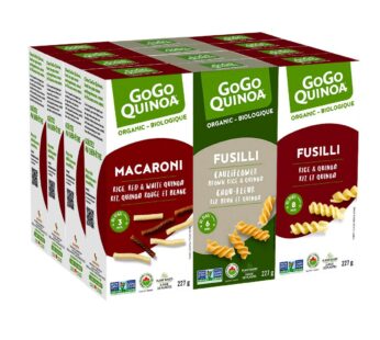 GoGo Quinoa Gluten-Free Organic Pasta Variety Pack, 12 × 227 g