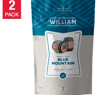 William Spartivento Jamaican Blend Blue Mountain Blend Whole Bean Coffee, 2 x 800 g