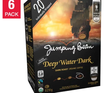 Jumping Bean Deep Water Dark Roast Coffee, 120-Count