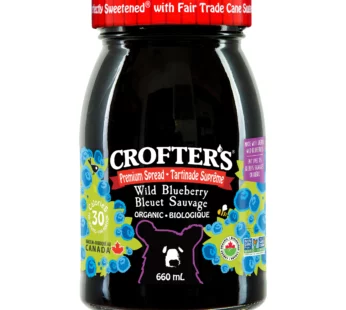 Crofters Organic Wild Blueberry Premium Spread, 660 mL