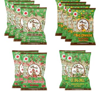 Bad Monkey Popcorn Variety Pack, 12 × 300 g