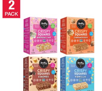 Healthy Crunch Crispy Squares Collection, 8 × 132 g