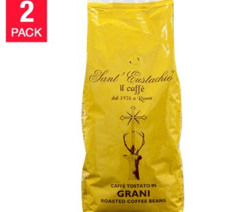 Caffè Sant’Eustachio – Roasted Beans Coffee from Rome, Italy premium selection, 2 x 1 kg