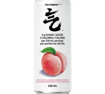 CHI FOREST Sparkling Water White Peach 330 mL 24-pack