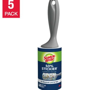 Scotch-Brite Lint Roller, 95-count, 5-pack