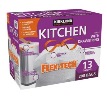 Kirkland Signature Drawstring Kitchen Bags, 200-pack