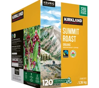 Kirkland Signature Organic Summit Fair Trade Coffee K-Cup Pods, 120-count