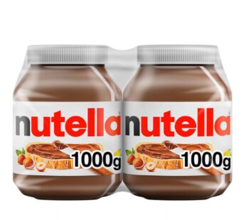 Nutella Hazelnut Chocolate Spread, 2 × 1 kg