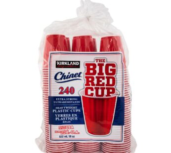 Kirkland Signature The Big Red Cup Heavyweight 18-oz. Plastic Cold Cups, 240-count