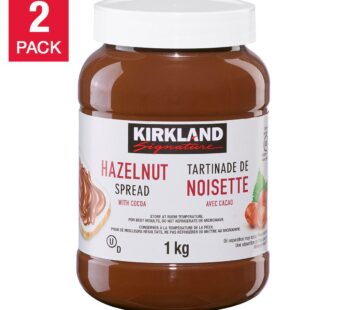 Kirkland Signature Hazelnut Spread with Cocoa, 2 x 1 kg