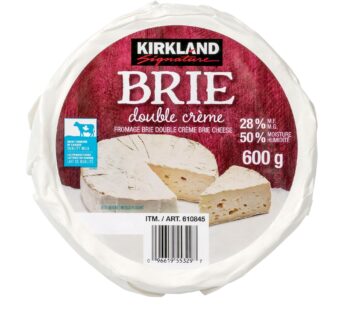 Kirkland Double Cream Brie Cheese 600 g (1.3 lb) x 2 pack