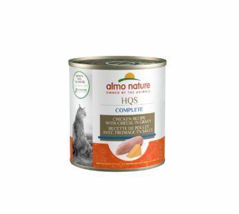« HQS Natural » Chicken Recipe with Cheese in Gravy for Cats, 280 g