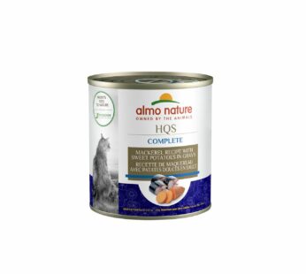 « HQS Natural » Mackerel Recipe with Sweet Potatoes in Gravy for Cats, 280 g