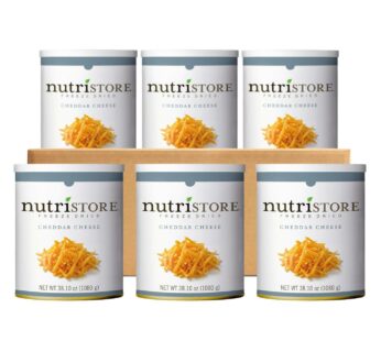 Nutristore Freeze Dried Cheddar Cheese, 6 x 1080 g