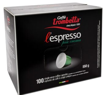 Caffè Trombetta Espresso Coffee Capsules, 100-count