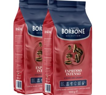 Caffè Borbone Espresso Intenso Whole Coffee Beans, 2 × 1 kg