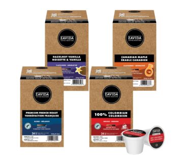 Zavida Coffee – Everyday Favorites Variety Pack, 96 K-Cups