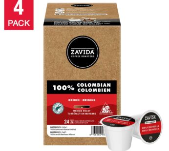Zavida Single Serve Coffee Colombian, 96-count
