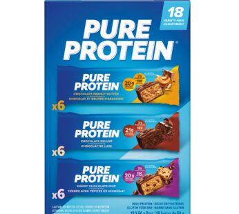 Pure Protein Bar, Variety Pack, 18 × 50 g (1.76 oz)
