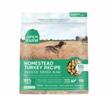 Homestead turkey freeze dried raw dog food