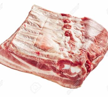 Flanc de porc avec côte et couenne – 2,50 $/lb