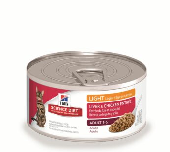 Adult Light Liver & Chicken Canned Entrée for Cats, 156 g
