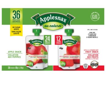 Applesnax Assorted Apple Snack Pack, 90 g, 36-pack