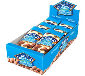 Blue Diamond Roasted Salted Almonds, 18 × 23 g