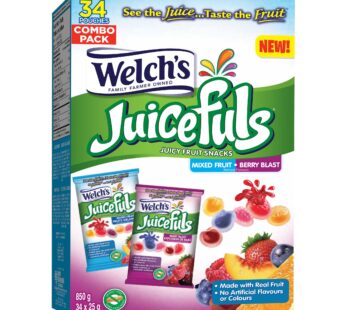 Welch’s Juicefuls – Juicy Fruit Snacks, 34 × 25 g