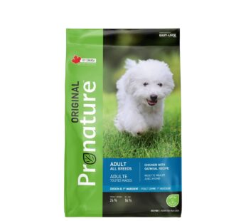 Dry food original chicken and oatmeal formula for adult dogs, 11.3kg