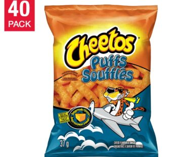 Cheetos Puffs Cheese Snacks, 40 × 37 g