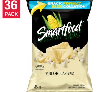 Smartfood White Cheddar Popcorn, 36 × 45 g