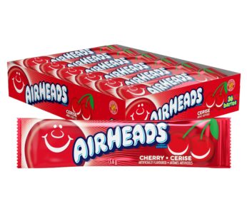 Airheads Individually Wrapped Full Size Bars, Cherry, 36 × 15.6 g