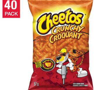 Cheetos Crunchy Cheese Snacks, 40 × 57 g