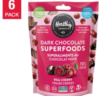 Healthy Crunch – Dark Chocolate Superfoods Cherry, 6 × 235 g